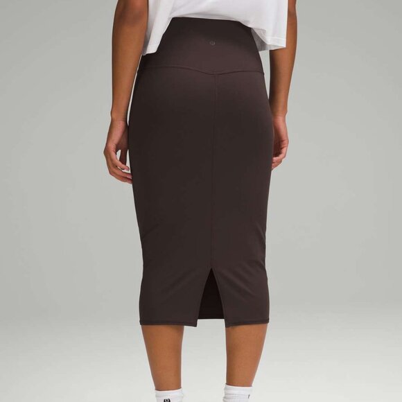Lululemon Nulu Slim-Fit High-Rise Skirt Espresso Size 2 - Picture 3 of 9